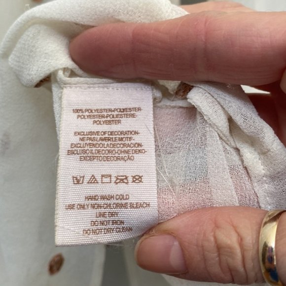 ❗️SOLD❗️Free People Sheer Blouse Size XS - Picture 4 of 5